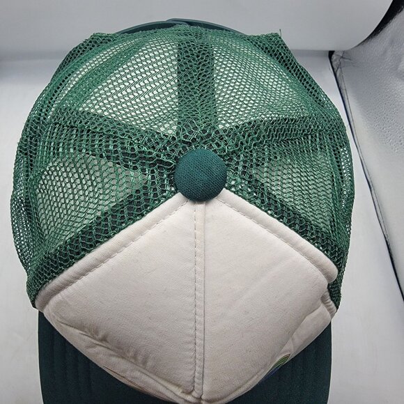 Vans Off The Wall White Green Trucker Hat Adjustable Comfort Outdoors Casual - Picture 6 of 8